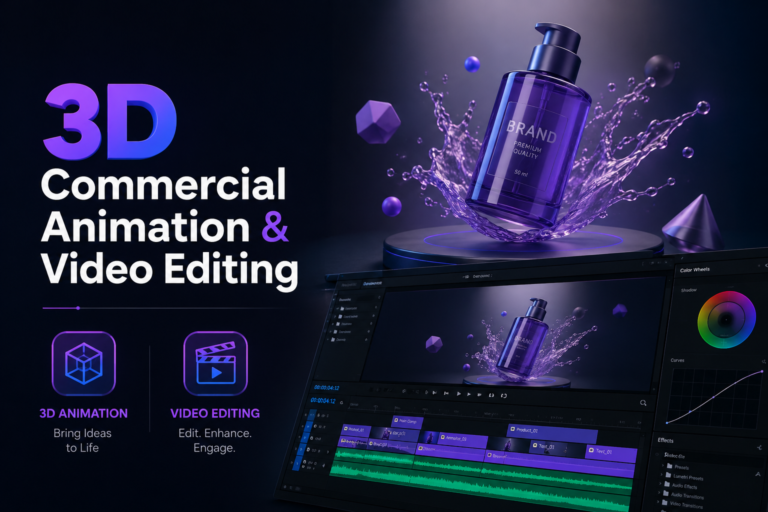 3D Product Animation & Creative Editing